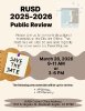 Public Review of Instructional Materials Flyer